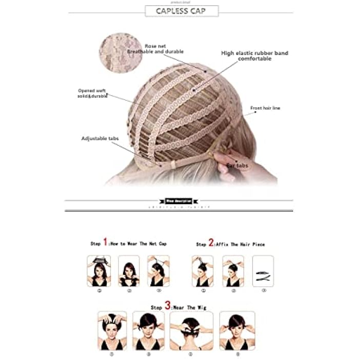 DILLARDS Haircube Perfect Natural Long Curly Hair Synthetic Wig Woman Hair 20 Inch - Image 5